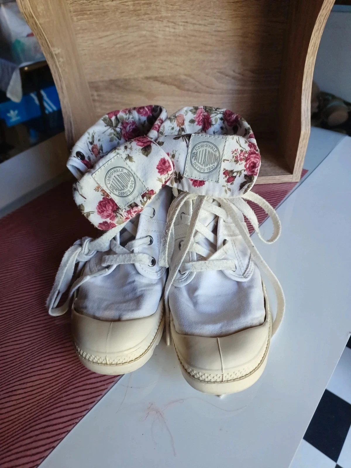 Palladium blanc cassé fleuri  pointure 39 – photo 8